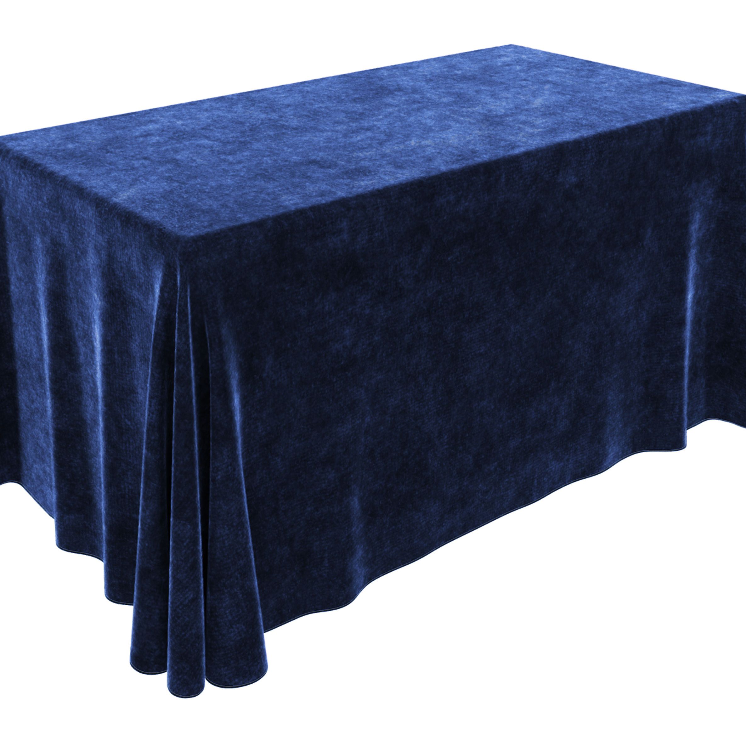 синяя скатерть на стол